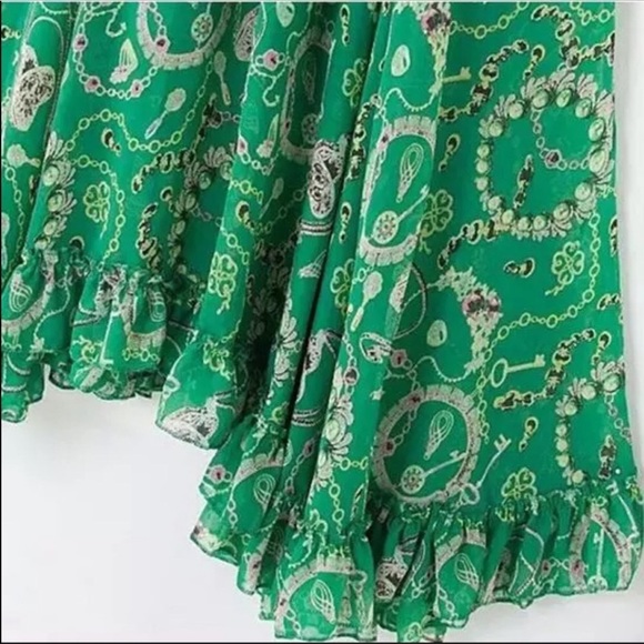 Foxy Fave Emerald Green Gypsy Dress - Picture 5 of 5